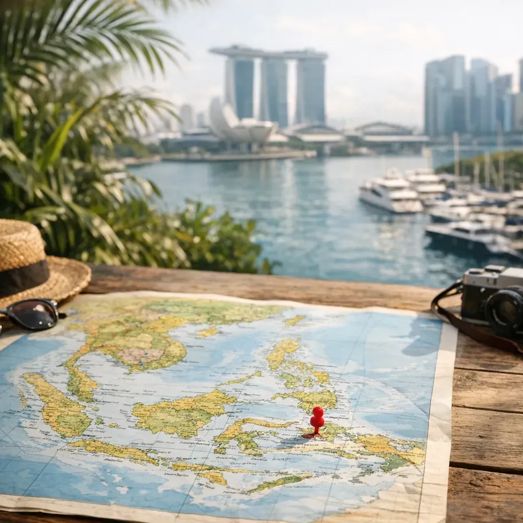 Comment situer Singapour sur une Carte du monde ?