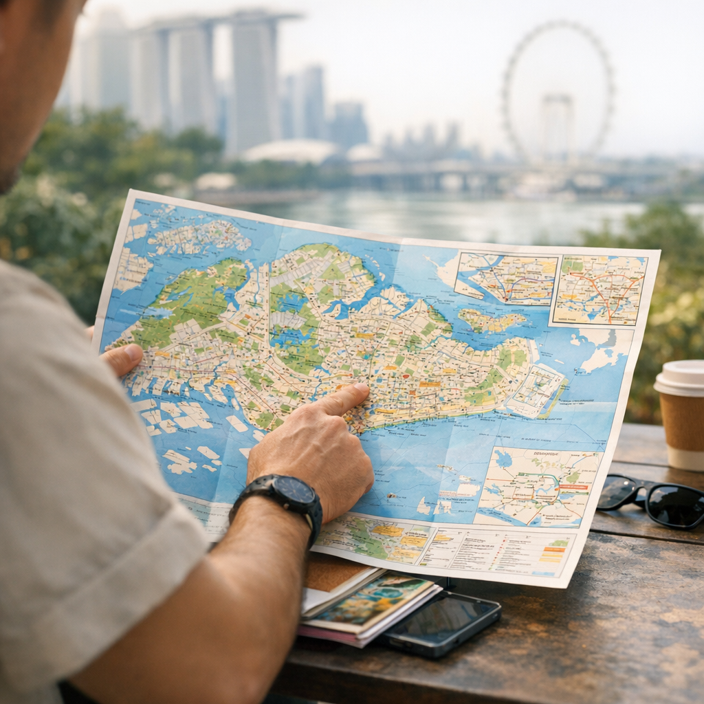 Carte et plan de Singapour : comment lire les cartes sans se perdre