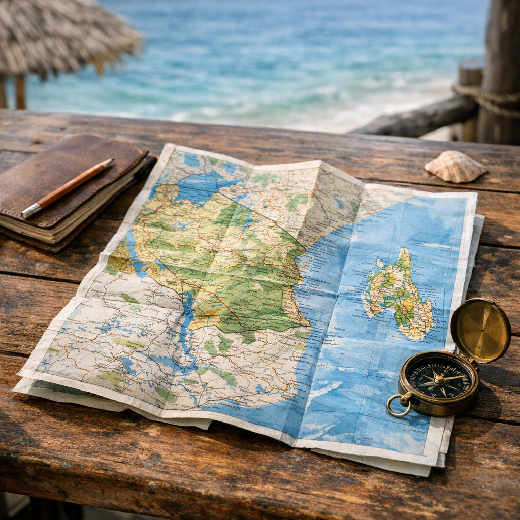La Carte Tanzanie-Zanzibar explique où situer l’archipel