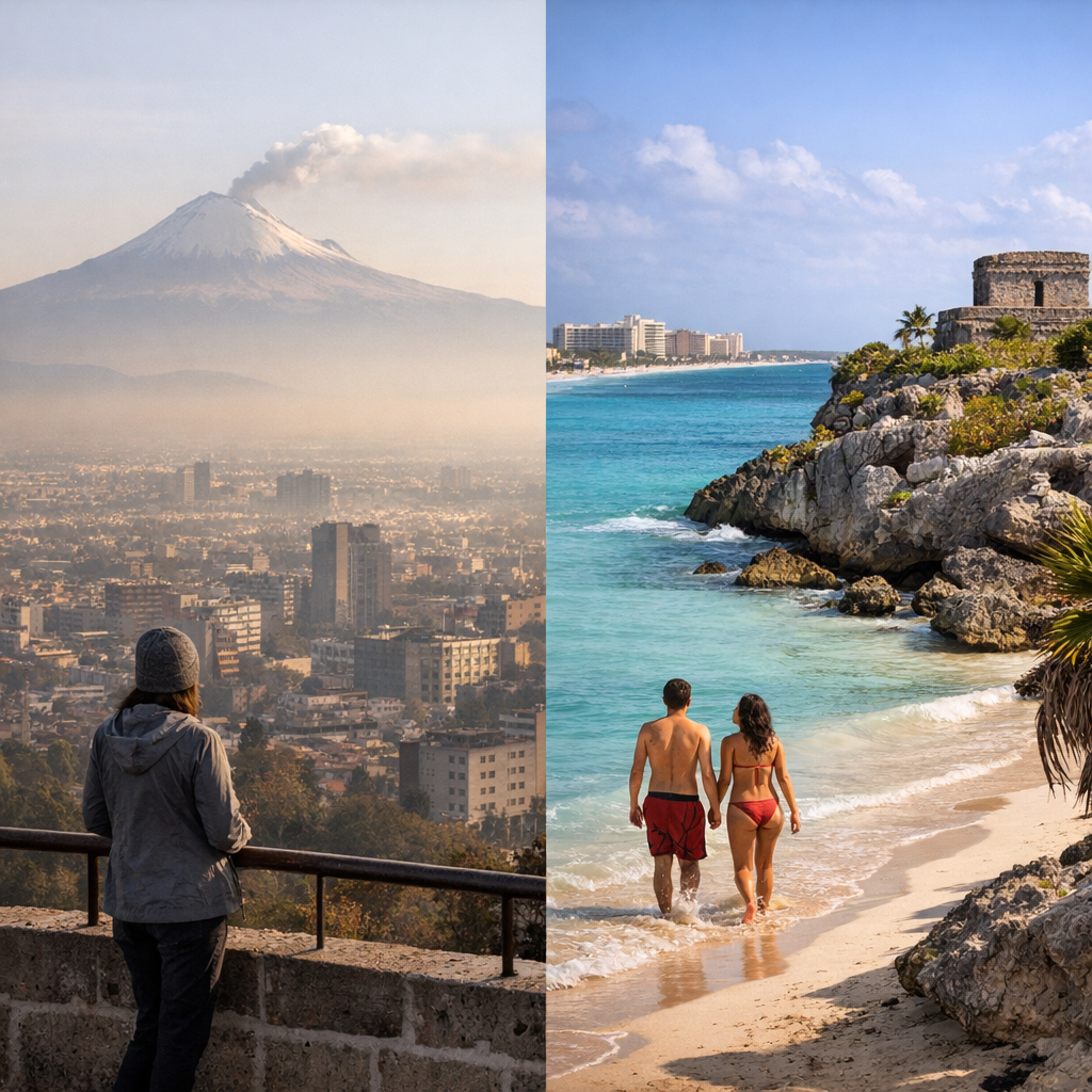 Températures Mexico, Cancún, Yucatán et côtes : les grands écarts