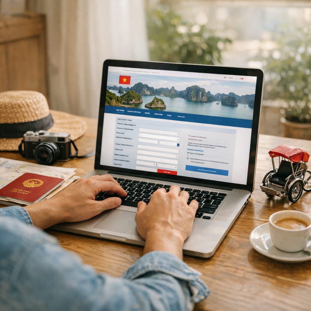 Demander son tourist visa Vietnam sur le portail officiel