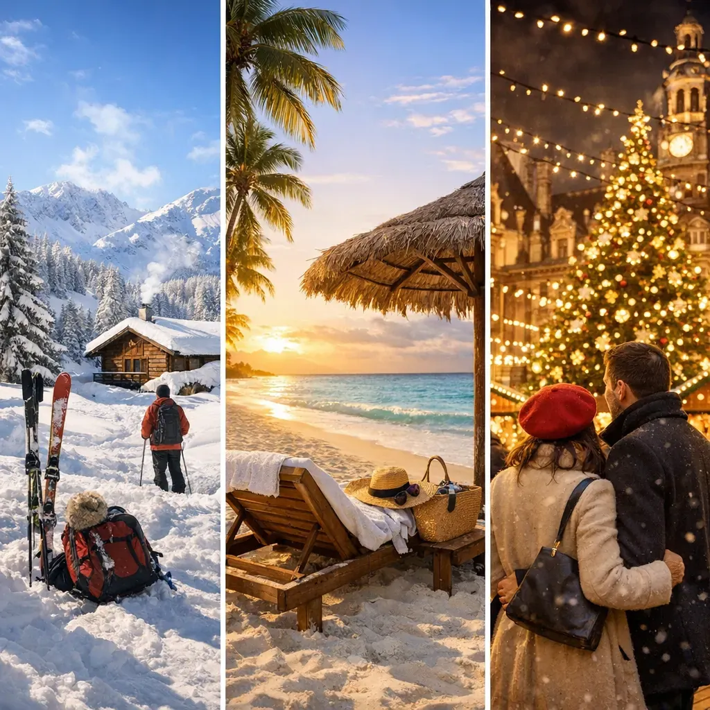 Où partir pour les vacances de Noël : neige, soleil ou ville lumineuse ?