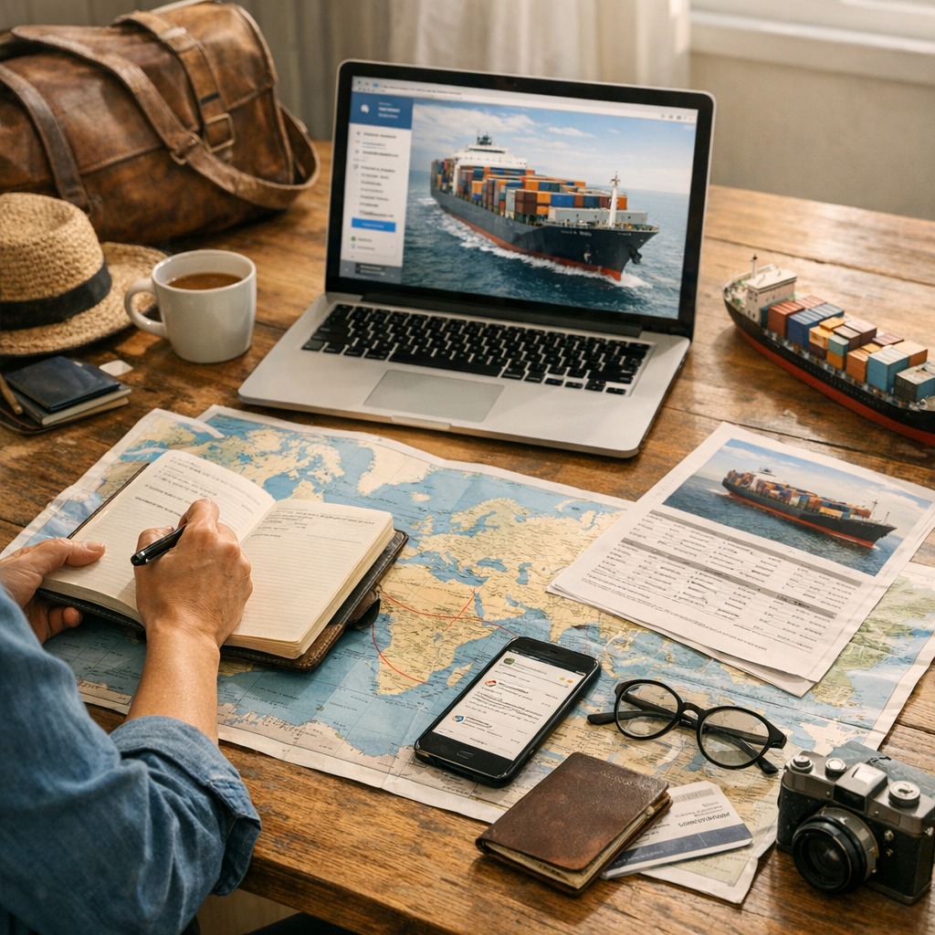 Comment réserver un voyage en cargo : les étapes à anticiper