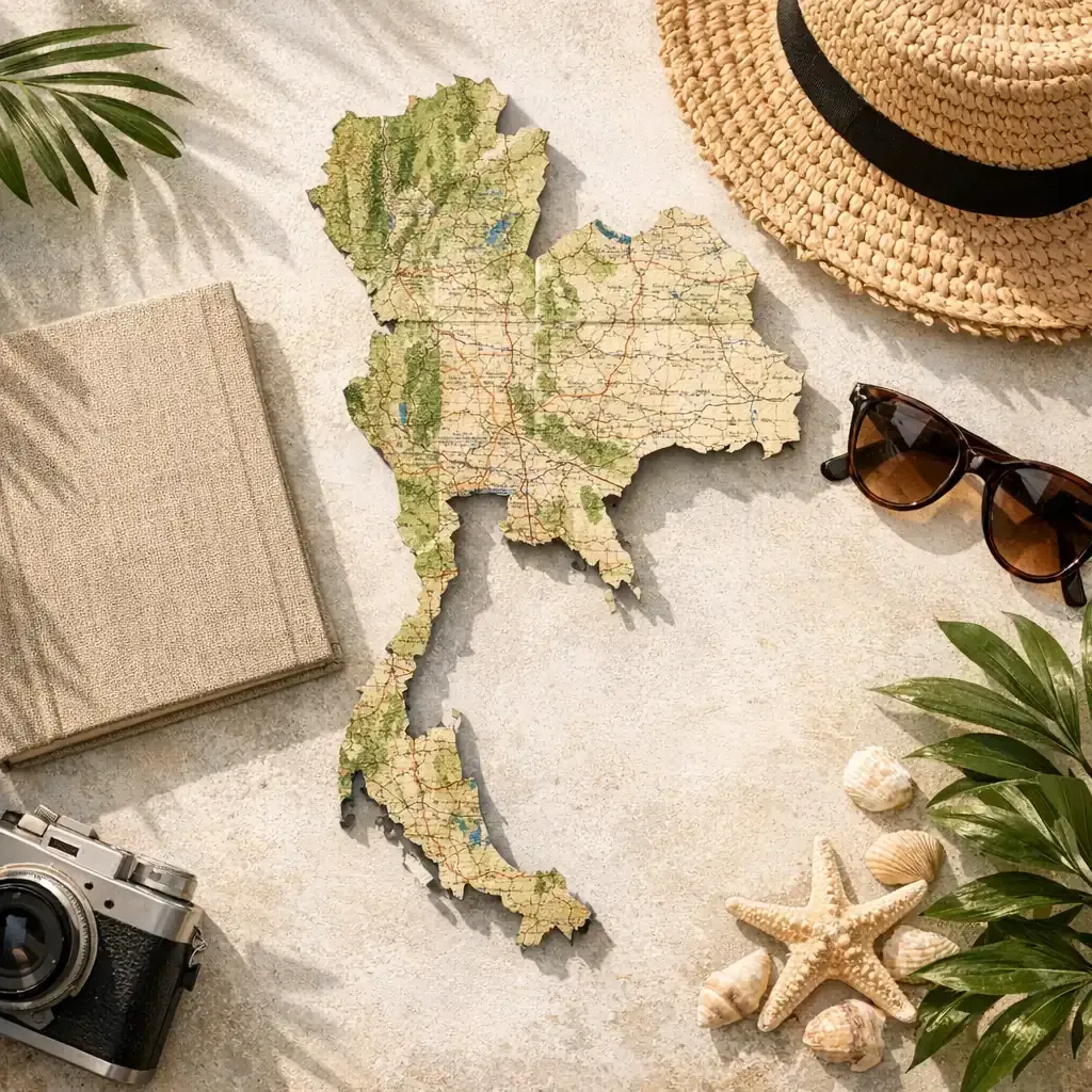 La Carte de la Thaïlande : régions, îles et itinéraires