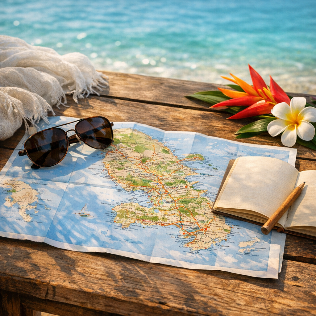 La Carte touristique de la Martinique aide à choisir son voyage