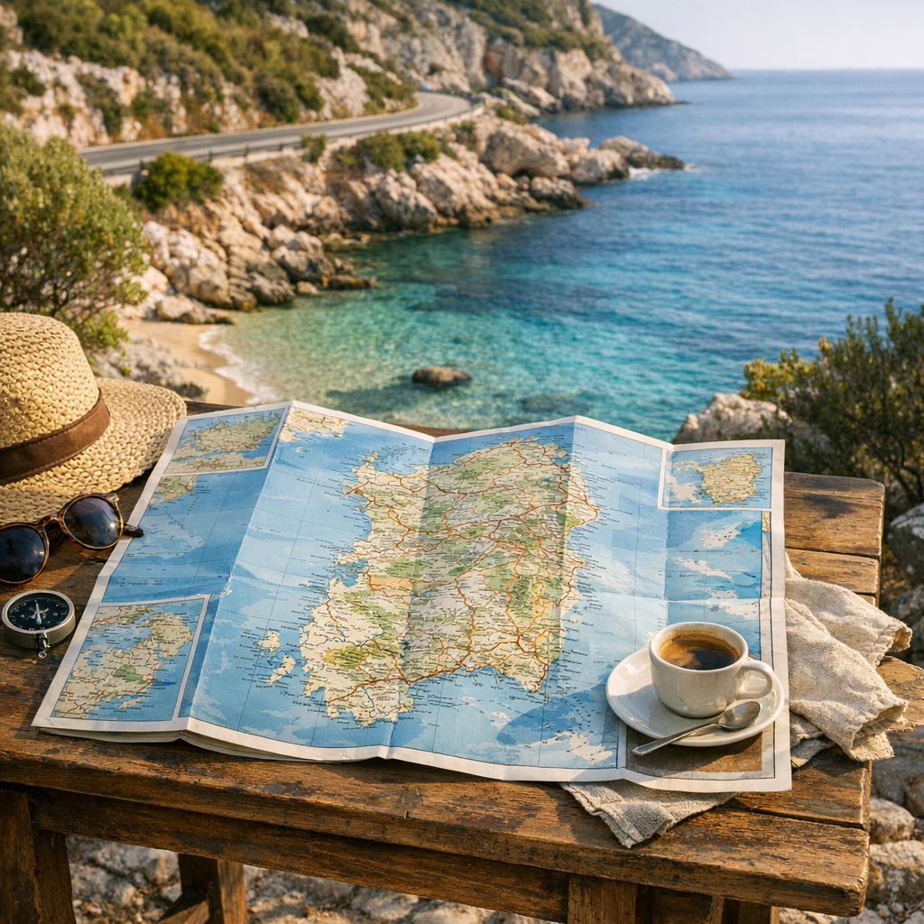 La Carte touristique de la Sardaigne aide à choisir où aller