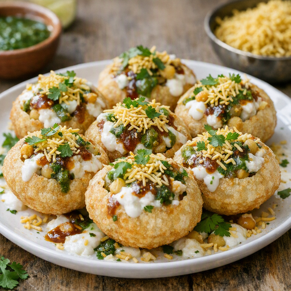 La recette du dahi puri, chaat gourmand des rues de Mumbai