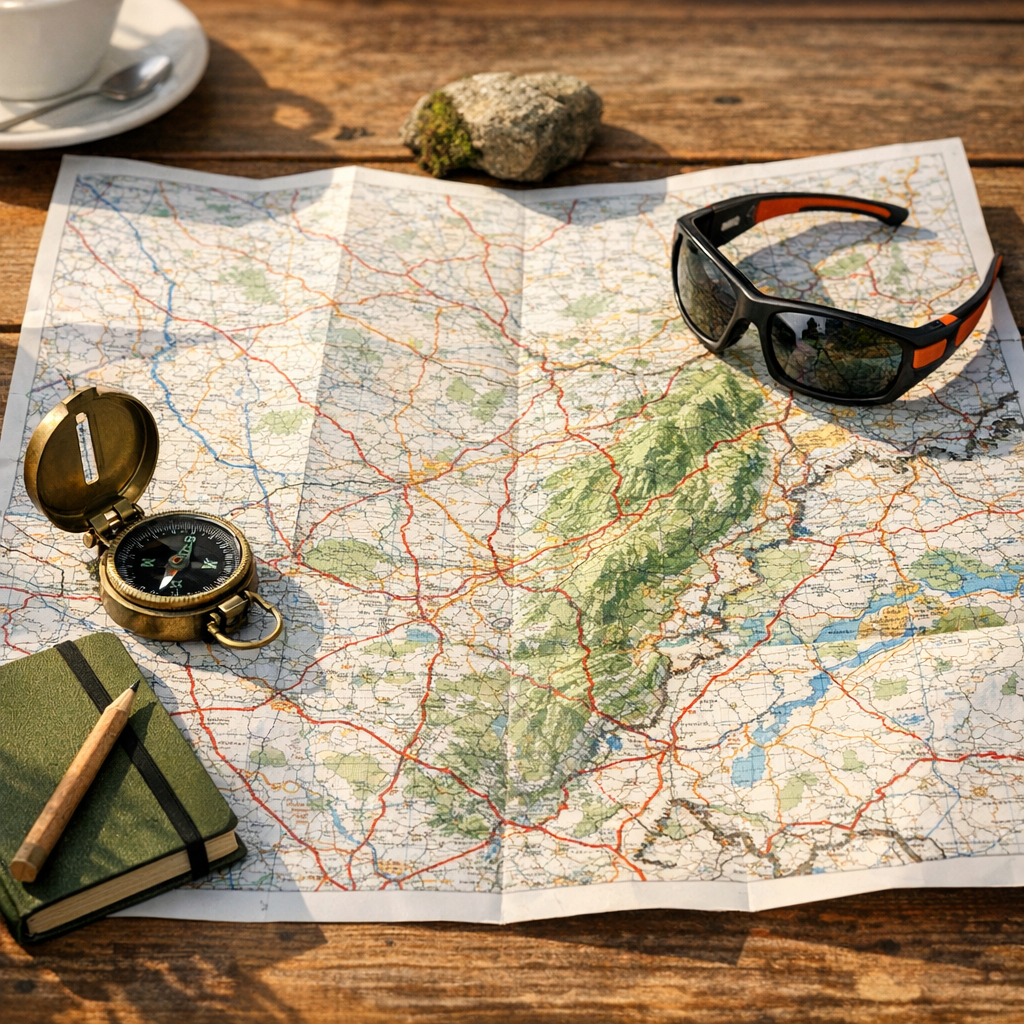 Le Jura sur la Carte de France se lit comme une escapade