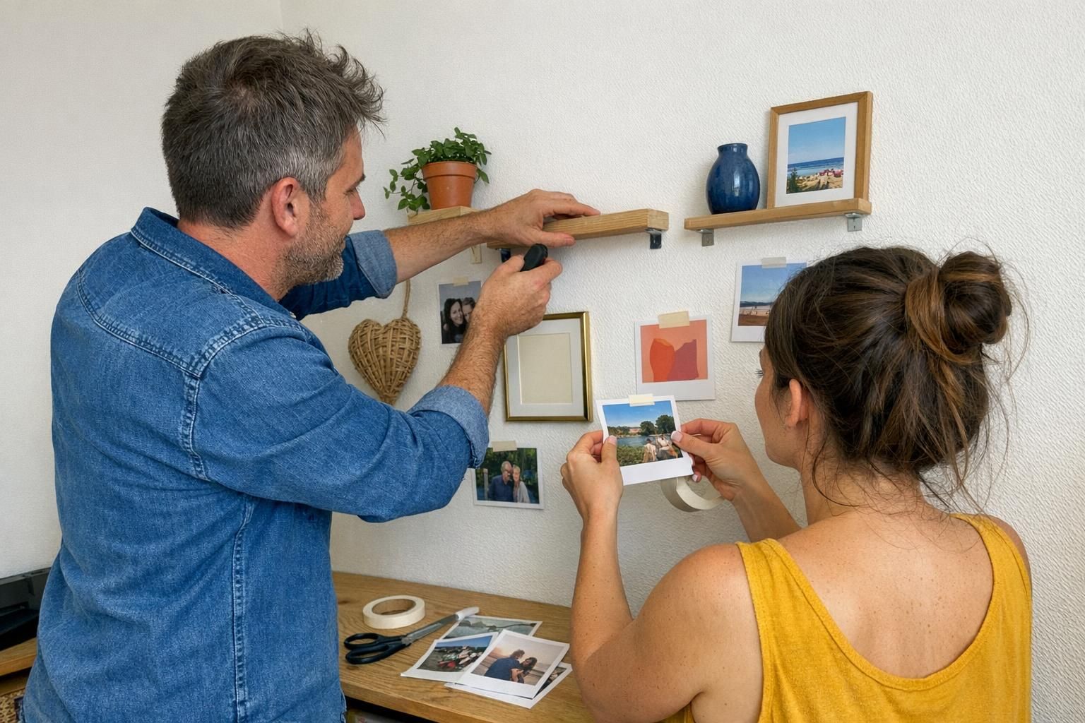 DIY cadre etagere : 5 gestes pour un mur très personnel