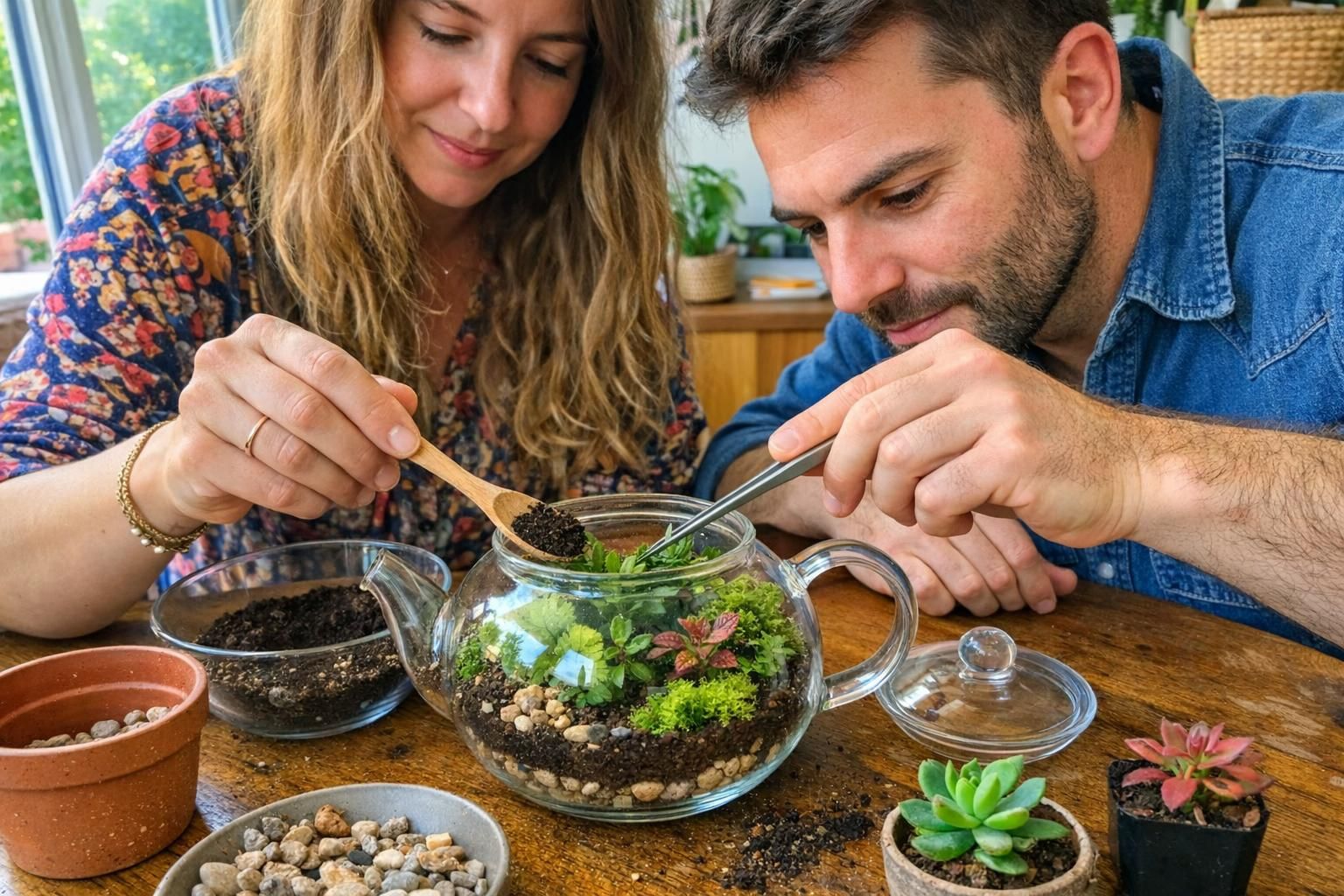 DIY : La théière terrarium, un jardin miniature sans faux pas