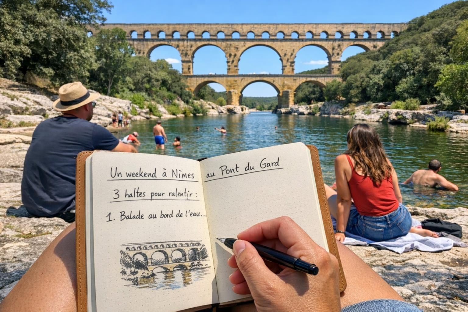 Un weekend nimes au pont du gard, 3 haltes pour ralentir