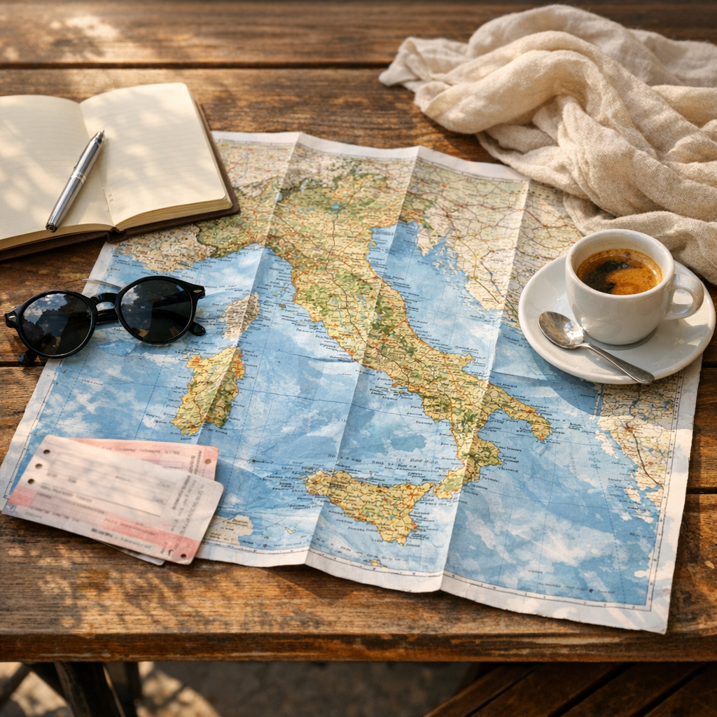 La Carte des villes d’Italie : régions, plans et itinéraires