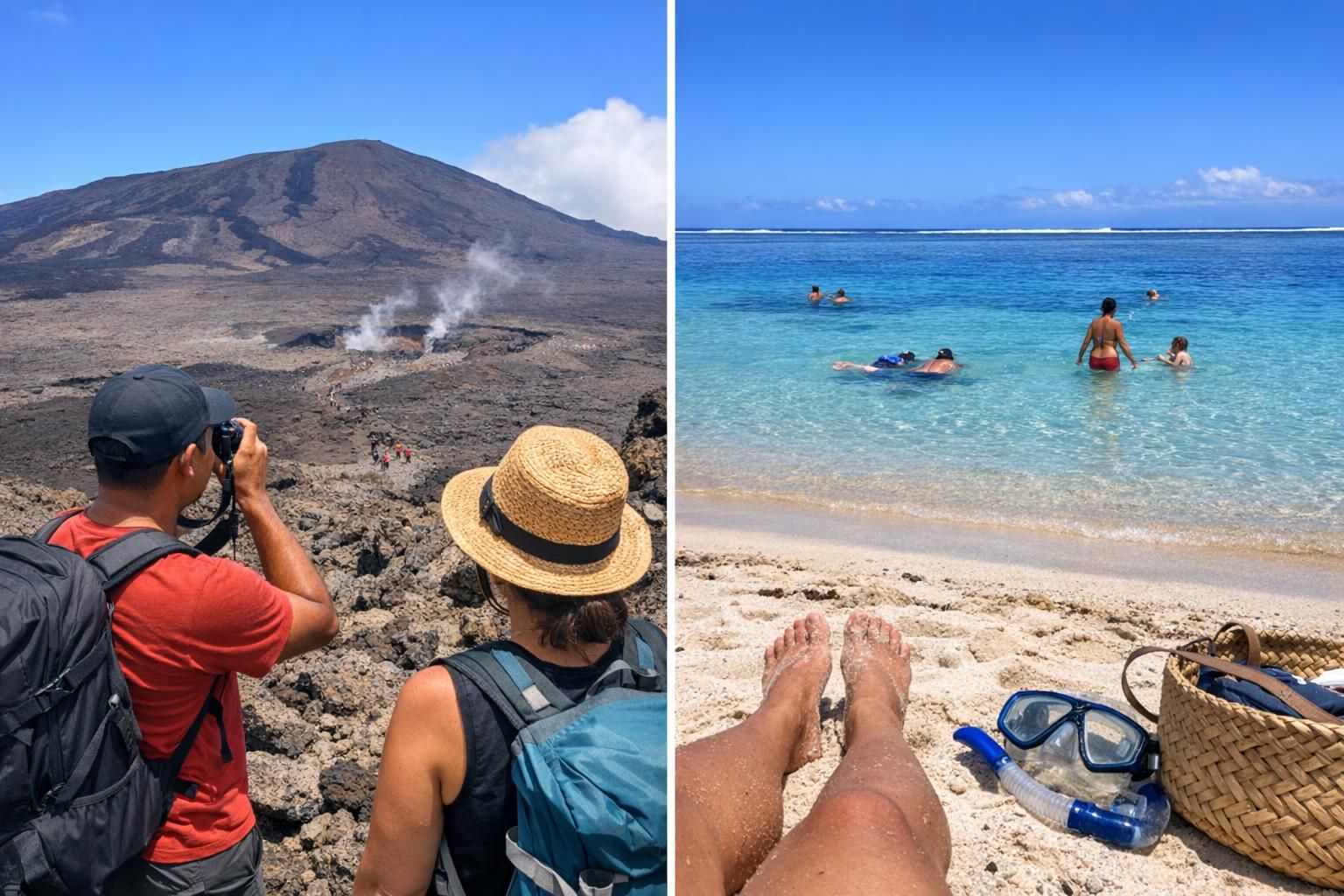 La Réunion en 5 sensations, du volcan noir au lagon bleu