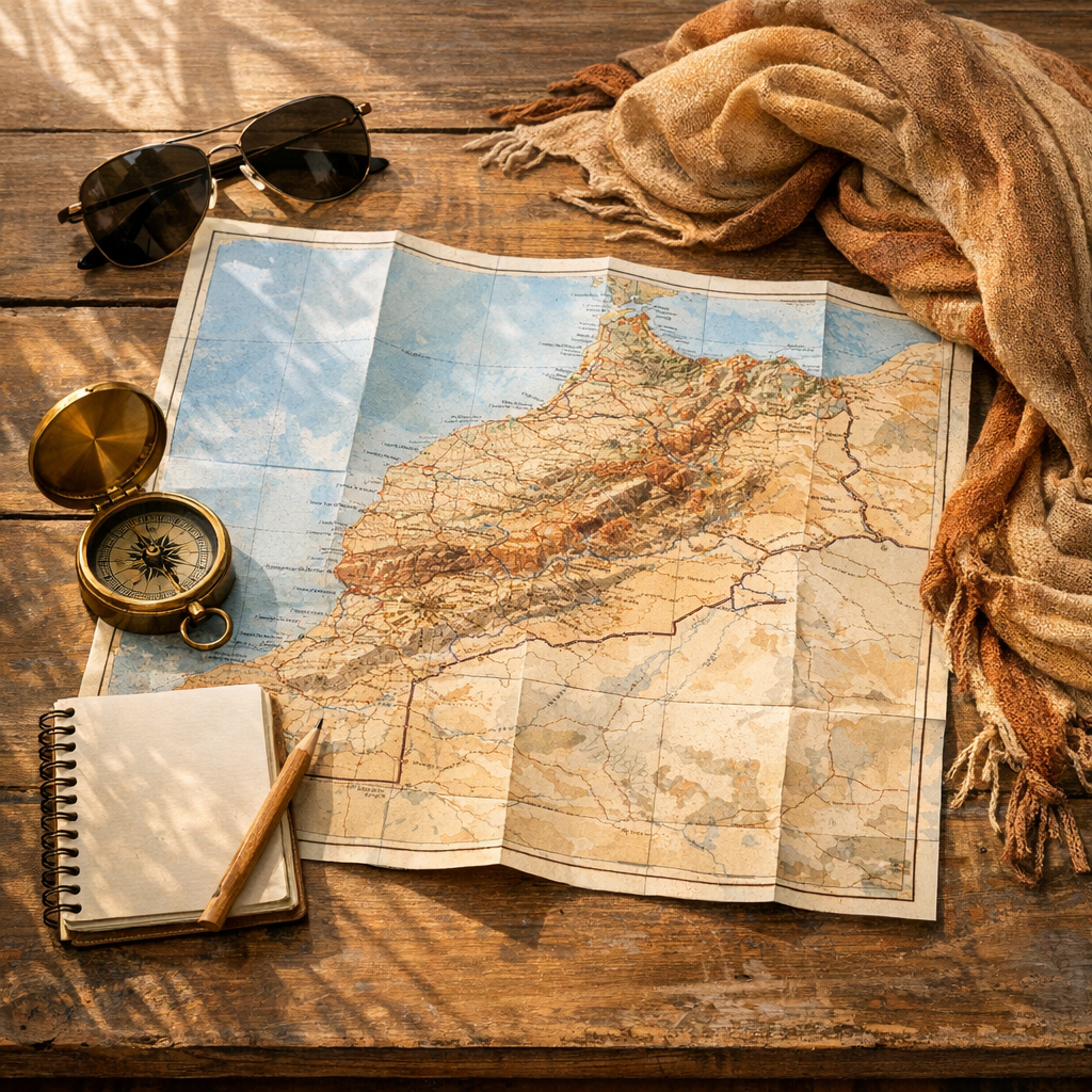 Un plan du Maroc aide à tracer un voyage plus juste